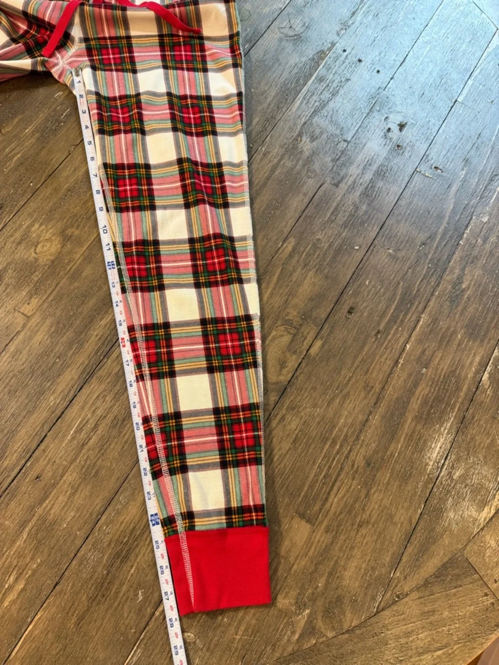 Hanna Andersson Adult‎ Small Christmas Plaid Organic Cotton Pajama Set